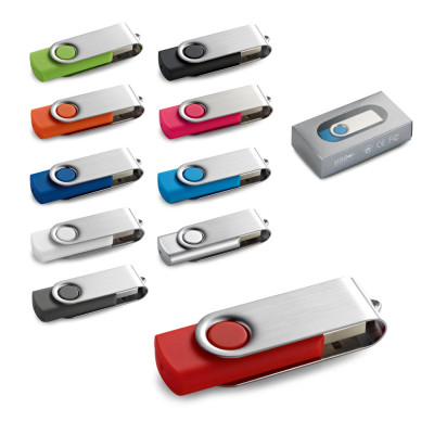 CLAUDIUS 8GB. Pen Drive USB de 8 GB com clipe em metal